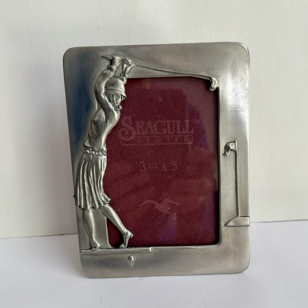 Vintage Seagull Pewter Picture Frame 1990